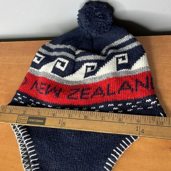 NEW ZEALAND Unisex Pom Beanie Toque Knit Fleece Lined Gorpcore O/S - Picture 5 of 7